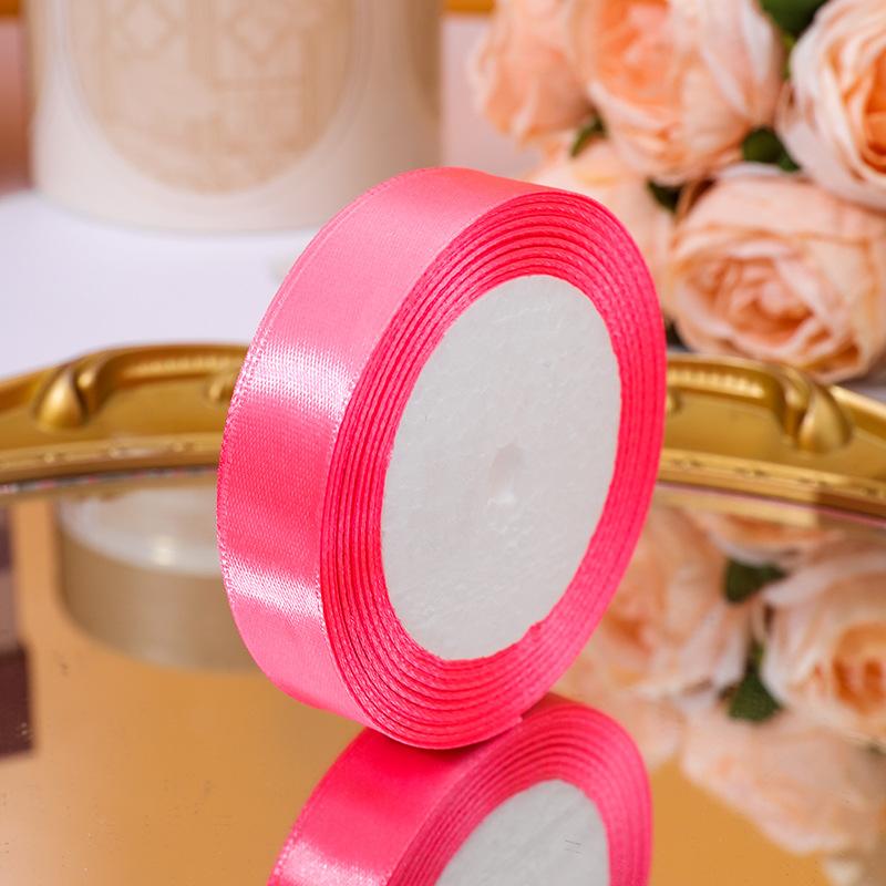 22meters/roll Wide 2cm Satin Ribbon Wedding Holiday Season Party Decor DIY Making Handmade Gift Wrapping Crafting Materials