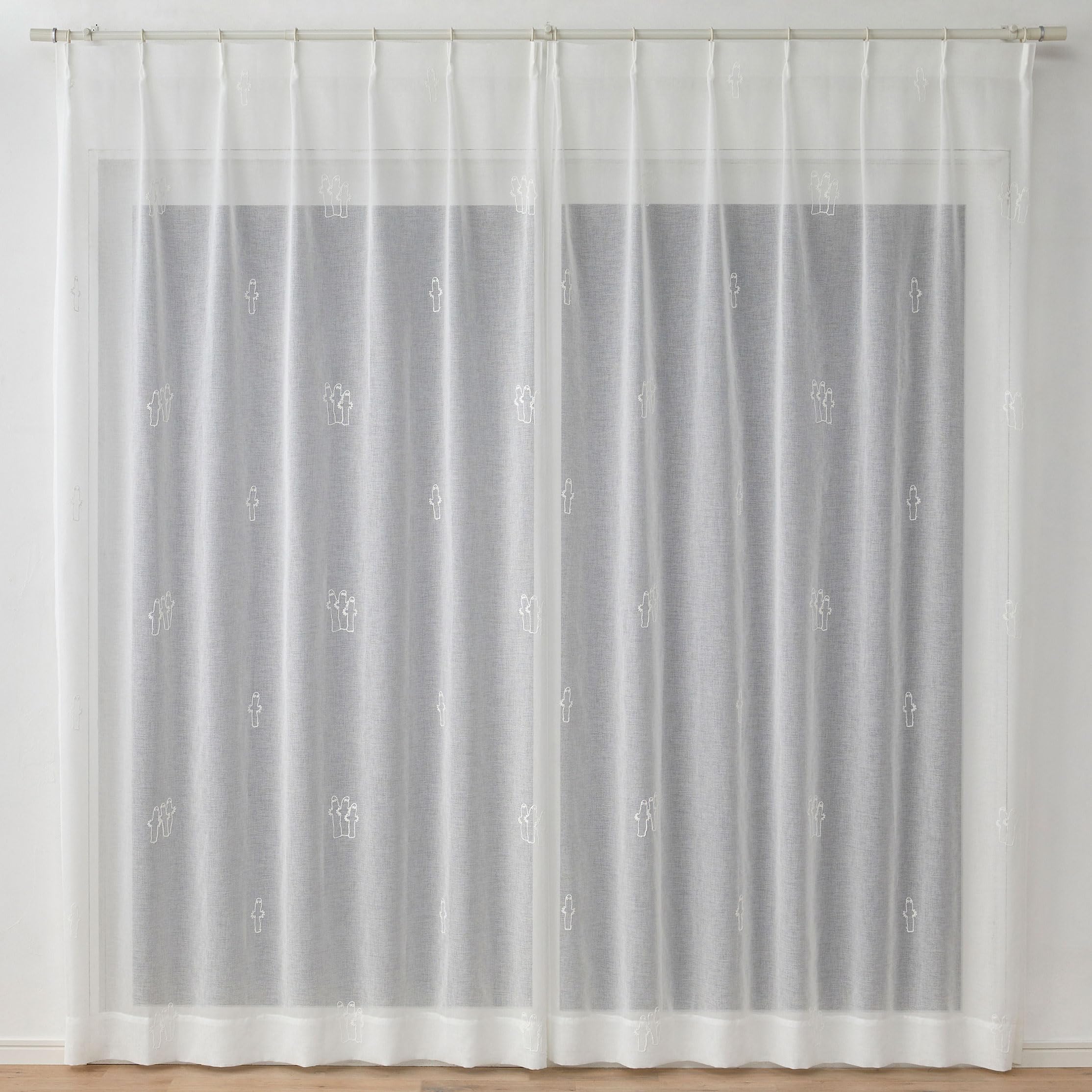 

Suminoe Lace 100 x 176 1 Panel Curtains, White, cm, Moomin, Hattifatteners, Washable, белый