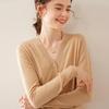 Women's Fine-Spun V-Neck Cashmere Cardigan - Lightweight, Versatile, and Perfect for Early Spring and Summer