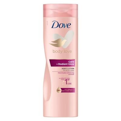 Telové mlieko - Dove - Body Love Care - Žiarivý lesk - 400 ml - Pre všetky typy pleti