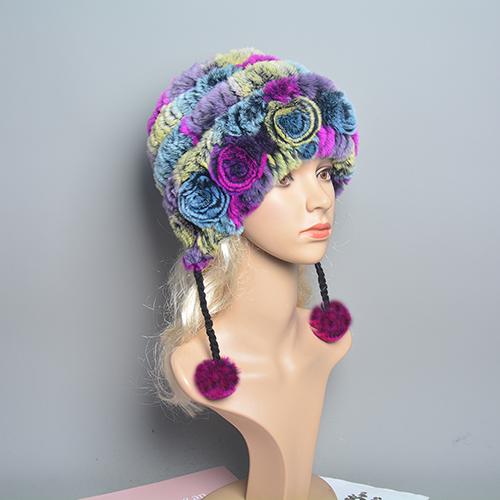 

Новая женская меховая шапка из кролика рекс с розовым узором, комок шерсти, проволочная ткань, подкладка, несколько вариантов цвета, зимняя теплая жёлтый/фуксия