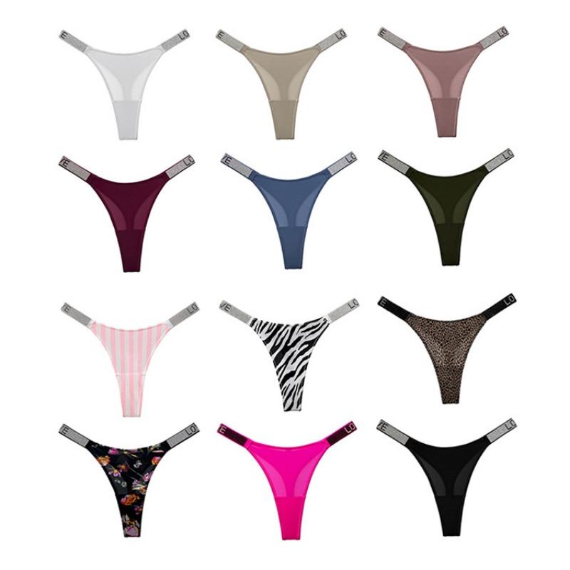 Damen Frühling und Sommer Buchstabenbohrung Sexy Fitness Sport String Unterwäsche