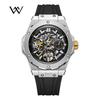 WM Watch Men Automatic Mechanical Skeleton Watch Collaboration Series Limited Edition 80 Hours Power Reserve Welly Merck WM128