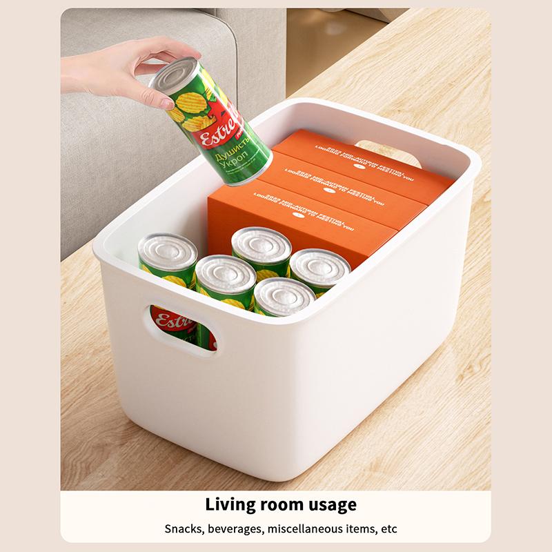 Desktop Storage Box Dormitory Sundries Plastic Cosmetic Storage Box Bathroom Kitchen Sorting Storage Basket Bins