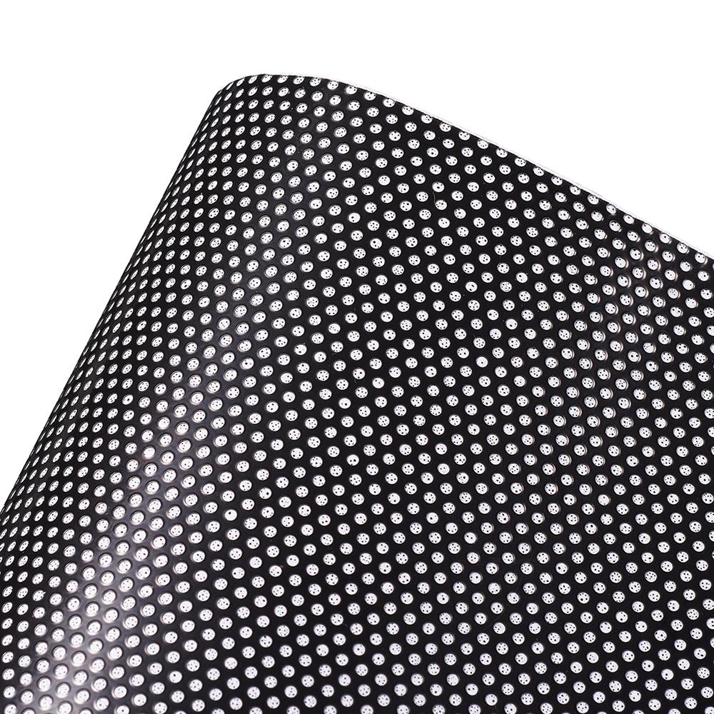 Black Perforated PVC Window Film, Sun Shade Foil Mesh Stickers Room Privacy Window Stickers Office Glass Door Sticker