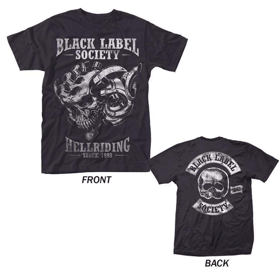 90. léta Black Label Society Od roku 1988 Černé tričko s krátkým rukávem Oboustranné Unisex Tričko