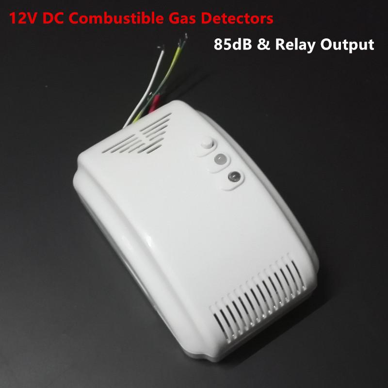 1Pcs 12V Gas Detector Sensor Propane Butane Sensor Alarm Lpg Natural Motor Home Camper Marine Led Flash Alarm Sound