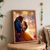 Disney oil painting Beauty and the Beast handmade diy art painting home decoration