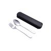 Portable Stainless Steel Cutlery Set: Spoons, Chopsticks, Knife, Fork - Three-Piece Set
