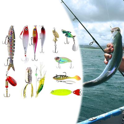 Christmas Fishing Lures Set Advent Calendar Sea Tackle 12 Days Lifelike Jig