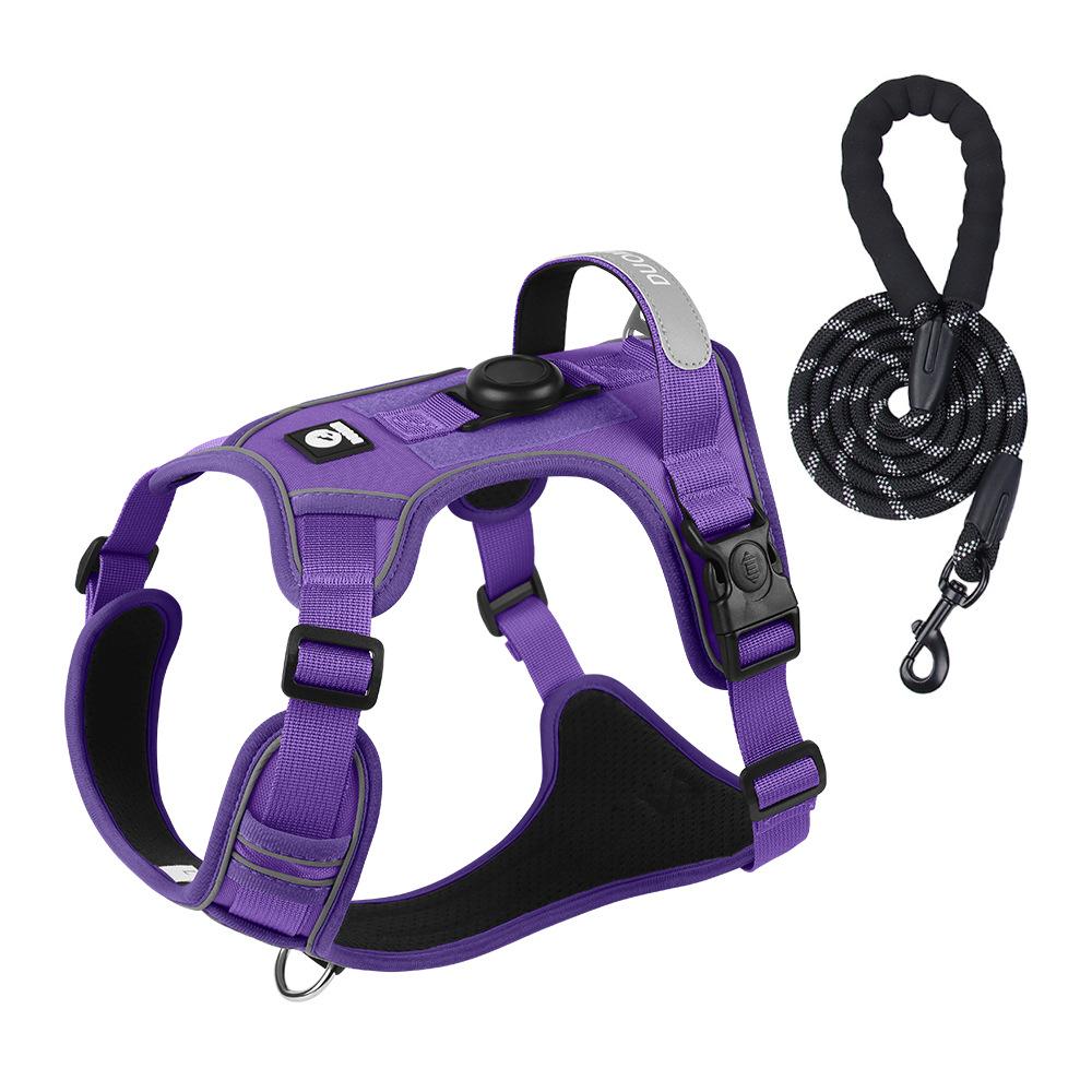 Neues Hundebrust- und Rückenteil für den Außenbereich, explosionsgeschützt, stoßfest und ausbruchsicher, Hundeleine, großes Hundebrust- und Rückenteil, reflektierend, verlustsichere Hundeleine