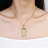 Gold Plated Virgin Mary St. Jude Angel Pendant Necklace For Women Religious Crystal Zircon Necklaces Christian Jewelry Gift