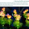 Glowing Solar Across the Shore Flower  Lights Simulation Flowers Landscape Lawn Lamp  Garden