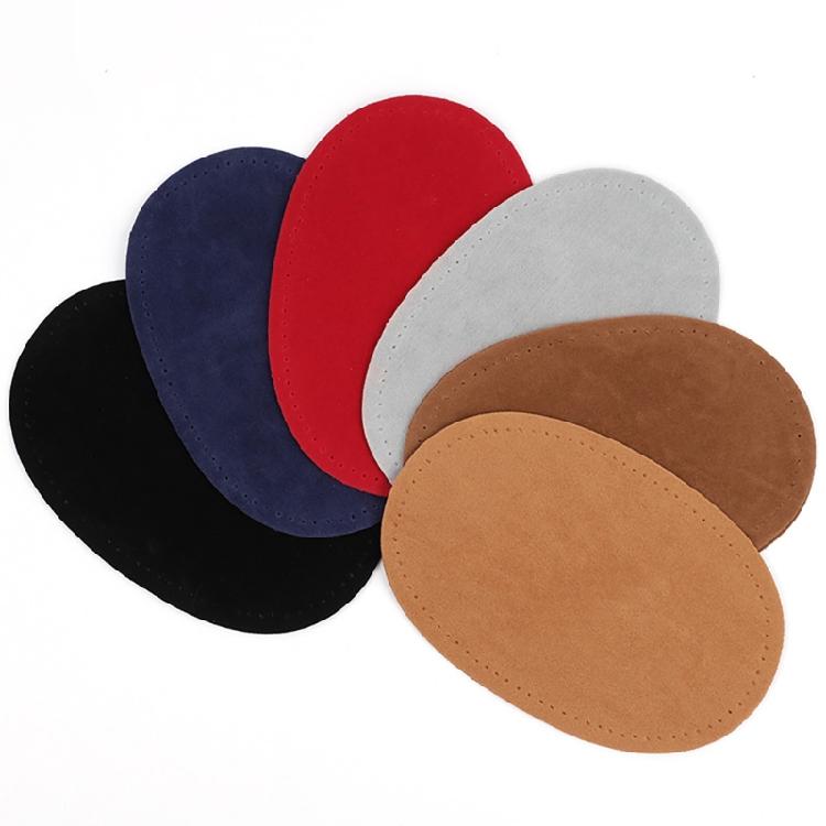 1 Pair Sew-On Repair Patches PU Leather Elbow Knee Patches Clothing Accessories for Jeans Trousers
