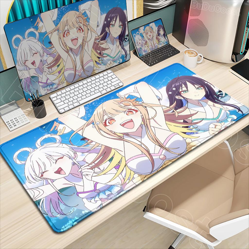 Mouse Pad de Anime Impresso em HD Fofo Princesa Cósmica Kaguya Iroha Sakayori Yachiyo Runami Tapete Antiderrapante para Teclado para Geeks e Gamers