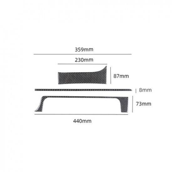 Carbon Fiber Interior Gear Shift Frame Cover Trim For Toyota FJ Cruiser 2007-14