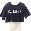 CELINE 2X761501F S Short Sleeve T-shirt Black Cotton Women