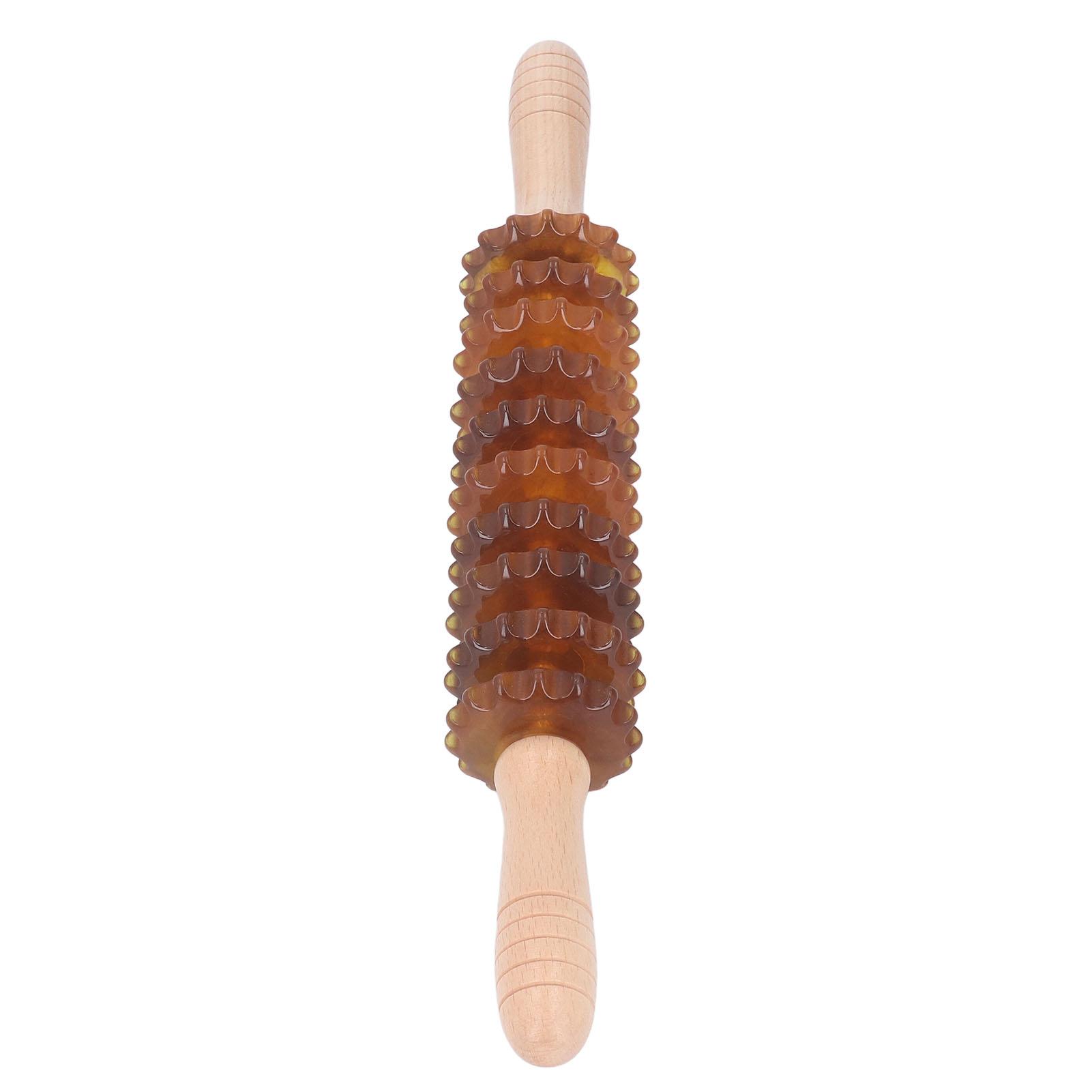 Handheld Cellulite Trigger Point Massager Lymphatic Drainage Muscle Fascia Relax 10 Roller Massager Stick