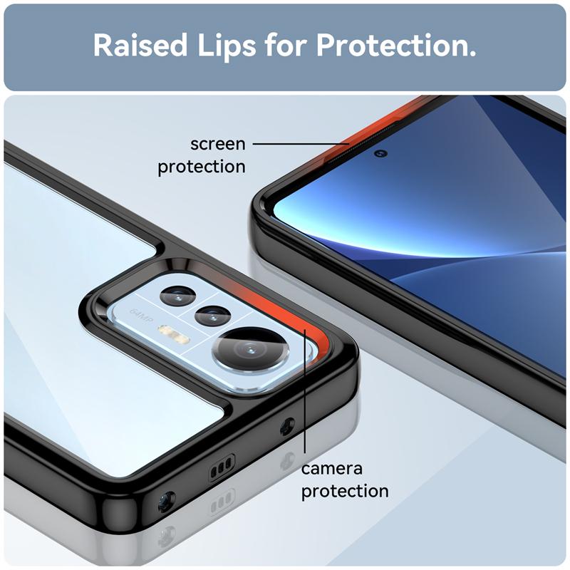 For Cover Xiaomi Mi 12 Lite Case Mi 12 Lite Pro 12X Capas Shockproof Transparent Multicolour Clear For Fundas Mi 12 Lite Cover