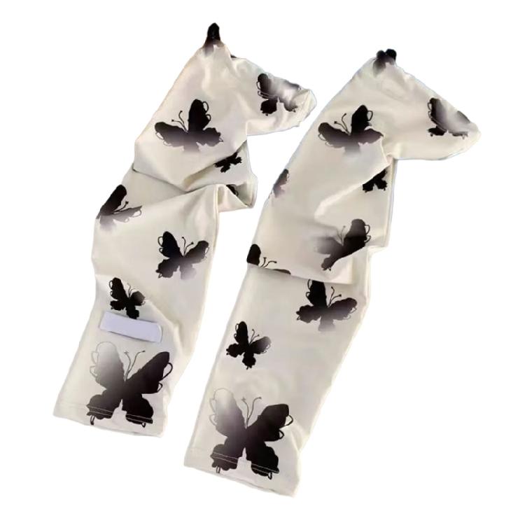 

Breathable Ice Silk Arm Sleeves for Women Butterfly Pattern for Summer Outdoor Adventures чорний