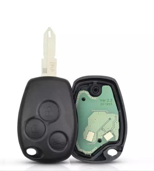 Blank fjernkontrollnøkkel med 3 knapper kompatibel med OPEL VIVARO, DACIA SANDERO, DUSTER, LOGAN, NISSAN PRIMASTAR, KUBISTAR