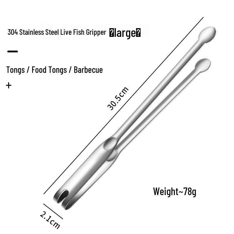 

OLOEY 304 Stainless Steel BBQ Tongs Set Large