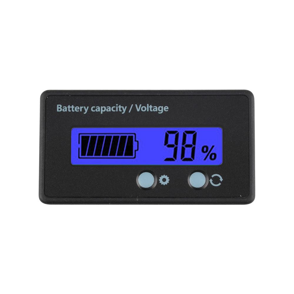 6-73V Acid Lithium Battery Capacity Indicator Car Motorcycle Digital Voltmeter Voltage Tester Meter Tool Battery Level Indicator