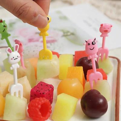 Kids' Cartoon Frog Fork Set: Creative Anime Bento Picks - Japanese Style