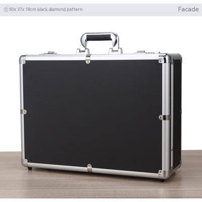 Lockable Small Aluminum Alloy Tool Box Portable Password Box Security Safe Home Document Storage Box