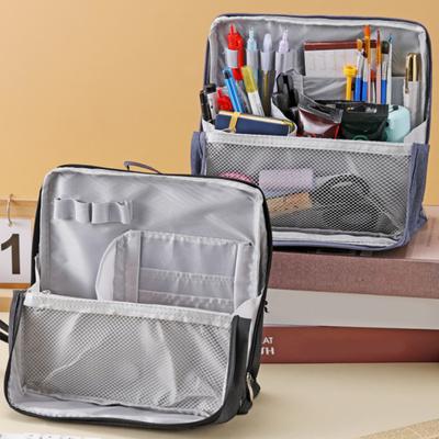 Yousheng Trousse de Maquillage Verticale en Tissu Oxford Multi-usage avec Compartiments Imperméable Trousse de Toilette Organisateur de Cosmétiques de Voyage pour Maquillage