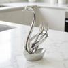 Anti-Rust Swan Shape Cutlery Holder Decorative Tableware Storage Rack  Restaurant