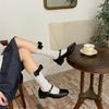 Delicate Women Girls Lace Calf Socks Spring Summer Calf Socks Under Knee Stocking Antiskid Bowknot Decor Knee Sock
