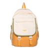Schoolbag female ins Korean version girl versatile schoolbag lightweight solid color large capacity junior high school student computer backpack