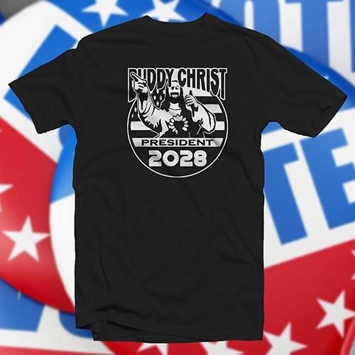 Buddy Christ for President 2028 COTTON T-SHIRT satire democracy vote politics Unisex T-Shirt XXL