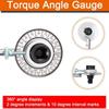 Novo Medidor de Ângulo de Torque de 360 Graus Escala Regular Ajustável Medidor de Torque Chave de Torque Reparo Automotivo
