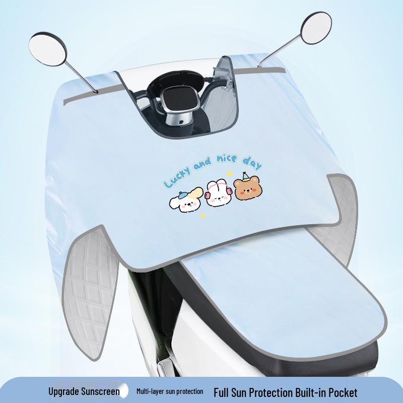 Electric Motorcycle Windproof Waterproof Sunshade Cover