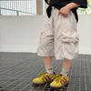Kids Korean Style Cargo Shorts Quick Dry Loose Fit Durable