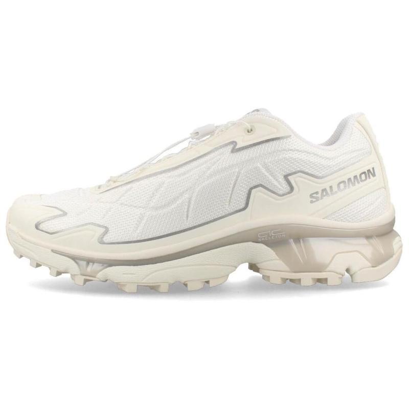 SALOMON XT SLATE Cushioning, Wear Resistant Low top Casual Shoes Unisex White Silver Sneakers 474609