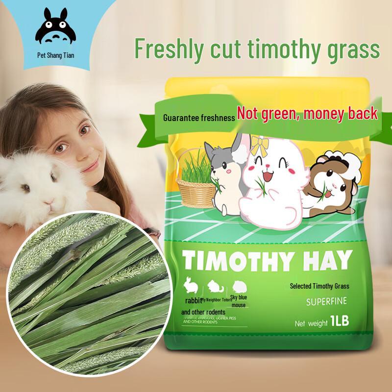 Dried Timothy Hay for Rabbits, Chinchillas, Guinea Pigs