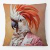 Fashion Chic Floral Animals Posters Cushion Cover Tiger Leopard Highland Cow Cockatoo Cat Dog Print Pillow Case