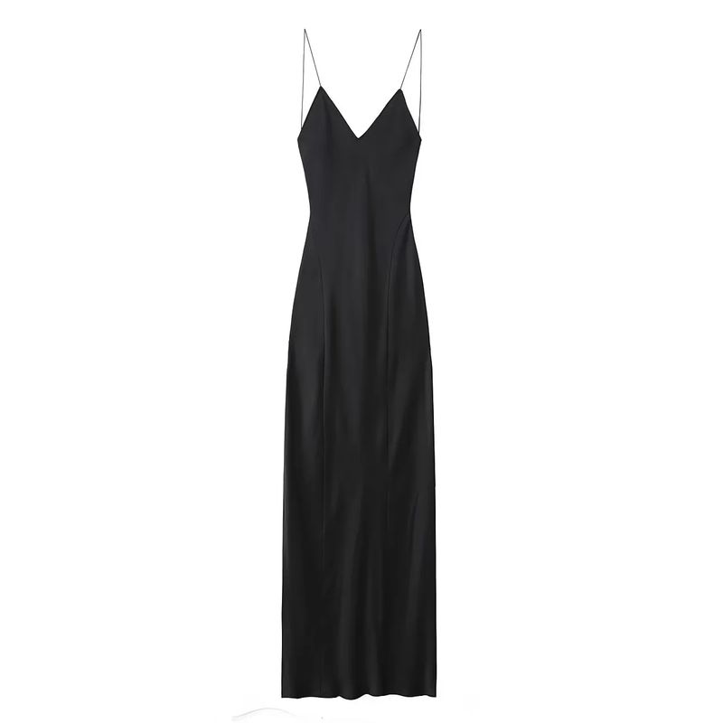 Araltay New Arrival Fashion Style Women's Clothing Sexy Open Back Silk Satin Intimates Style Dress 8325840 800
