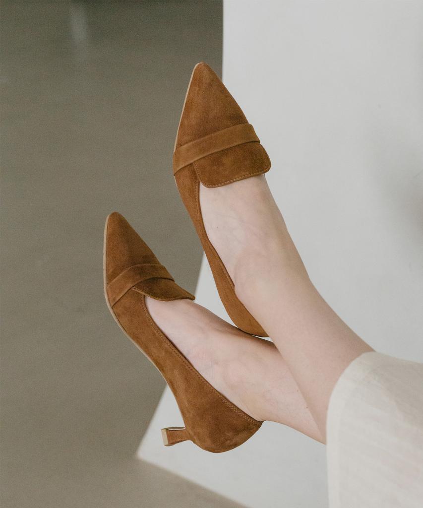 Gisse Handgefertigte Lammleder Wildleder Sein Stiletto-Pumps Gis-45206-1
