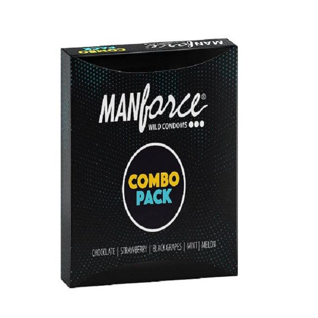 MANFORCE Combo Pack Chocolate Strawberry Coffee Black Grapes Melon Condom ,20 Pcs Condoms In Pack