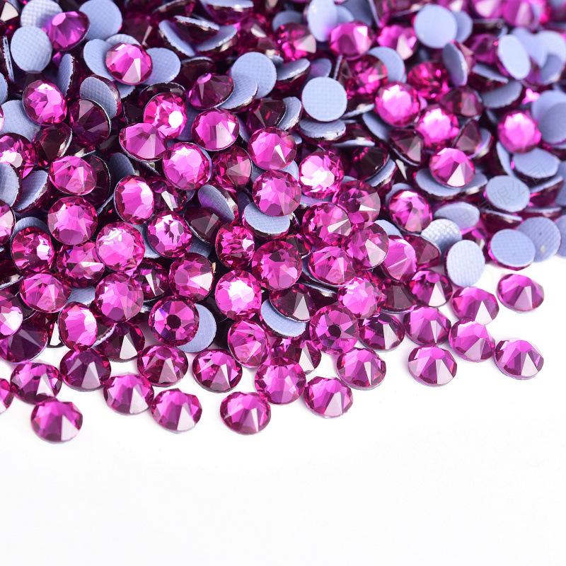 Eight Big And Eight Small Imitation Austrian Glass Hot Glue Bottom Hot Diamond Rhinestone Diy Clothing Accessories
