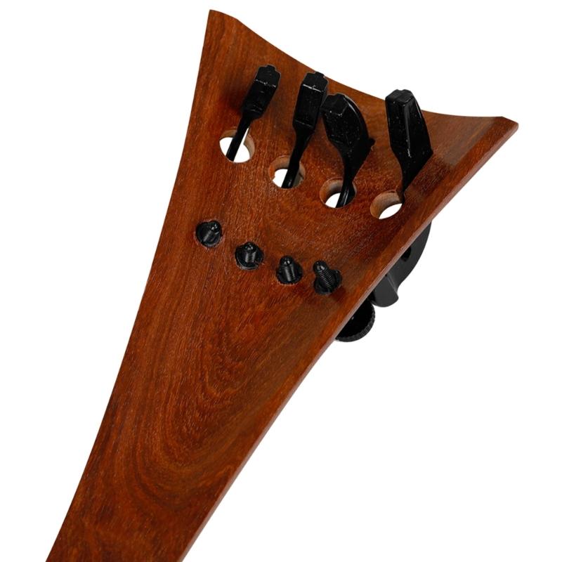 Cello Harp Tailpiece With Adjustable 4 Fine Tuners 4/4 Cello Tailpiece Redwoods String Plate for 4/4 Cello Accessories