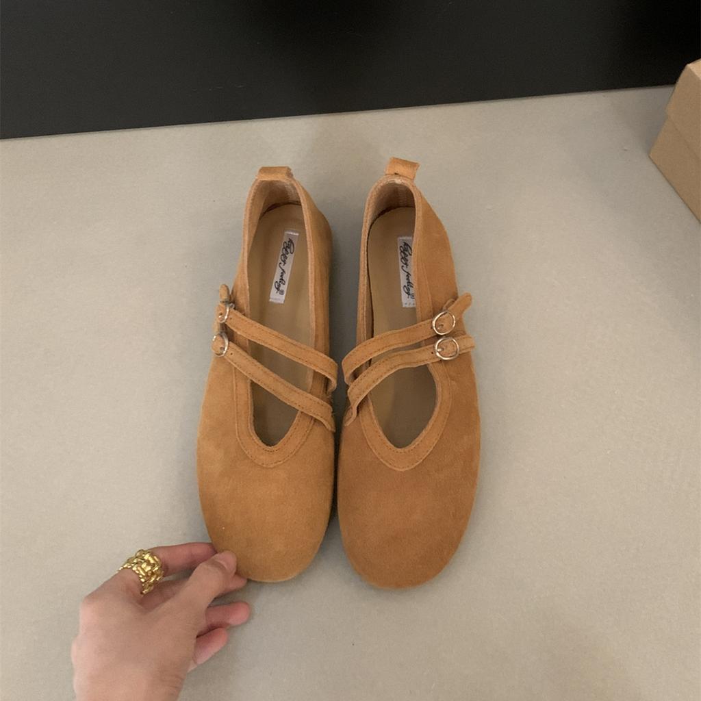 Fashion Bailamos 2025 New Brand Women Flats Soft Leather Eelgant Dress Shoes Round Toe Shallow Slip On Ladies Casual Ballet Shoes