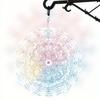 2D Colorful Mandala Wind Chime Metal Hanging Decor for Garden Yard Indoor Outdoor All Seasons Vibrant Floral Design No Electricity Needed