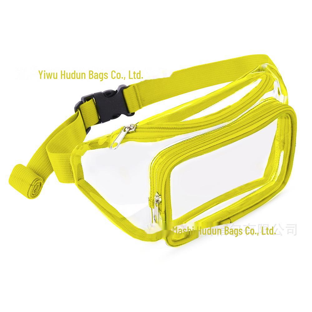 Clear PVC Waterproof Waist Bag for Sports, Running, and Travel with Logo