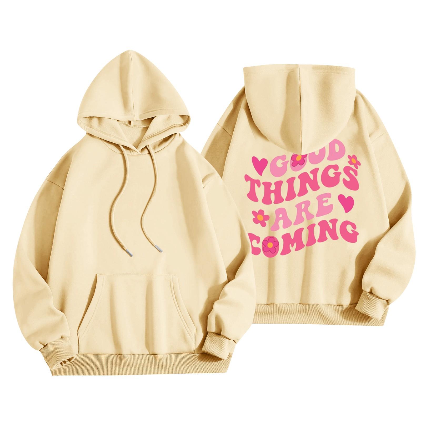 Женская модная повседневная универсальная повседневная толстовка с капюшоном — фото 6