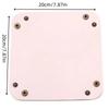 1PC 20cm/7.87inch PU Leather Tray Jewelry Tray Glossy Leather Desk Organizer Leather Tray for Jewelry/Key/Coin/dice Etc.